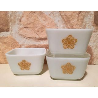 パイレックス(Pyrex)のリフリッジレーターＳsize×3(蓋×1)(食器)