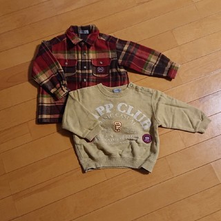 パプ(papp)のPAPPシャツ、トレーナー(90)(Tシャツ/カットソー)