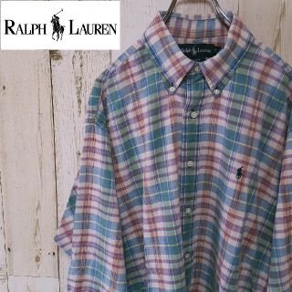 ラルフローレン(Ralph Lauren)の【Tsai様専用】ラルフローレン☆ワンポイント刺繍ロゴBDチェックコットンシャツ(シャツ)