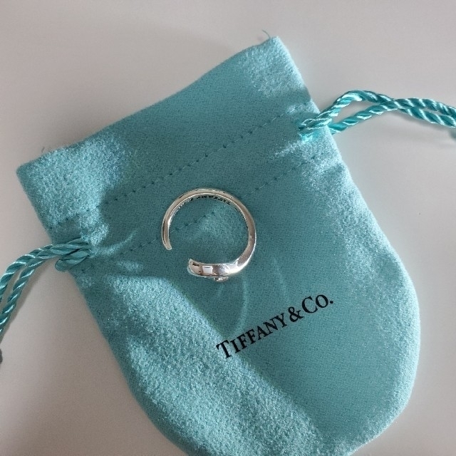 Tiffany & Co.(ティファニー)のティファニーオープンハートリング 15号 巾着袋付き レディースのアクセサリー(リング(指輪))の商品写真