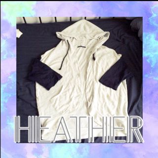 ヘザー(heather)のHeather バイカラーパーカー(パーカー)