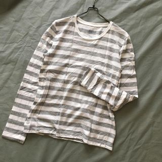 ムジルシリョウヒン(MUJI (無印良品))の中太ボーダーカットソー(Tシャツ(長袖/七分))