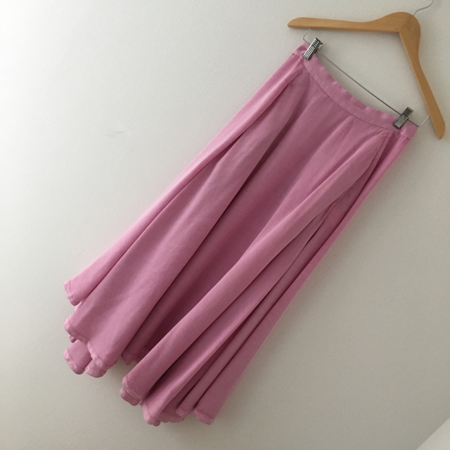 MADISONBLUE(マディソンブルー)のマディソンブルー マキシ丈 フレアスカート/ピンク 2017SS レディースのスカート(ロングスカート)の商品写真