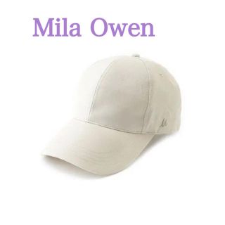 ミラオーウェン(Mila Owen)の【今季購入】Mila Owen  リネン混合 キャップ ／ベージュ(キャップ)