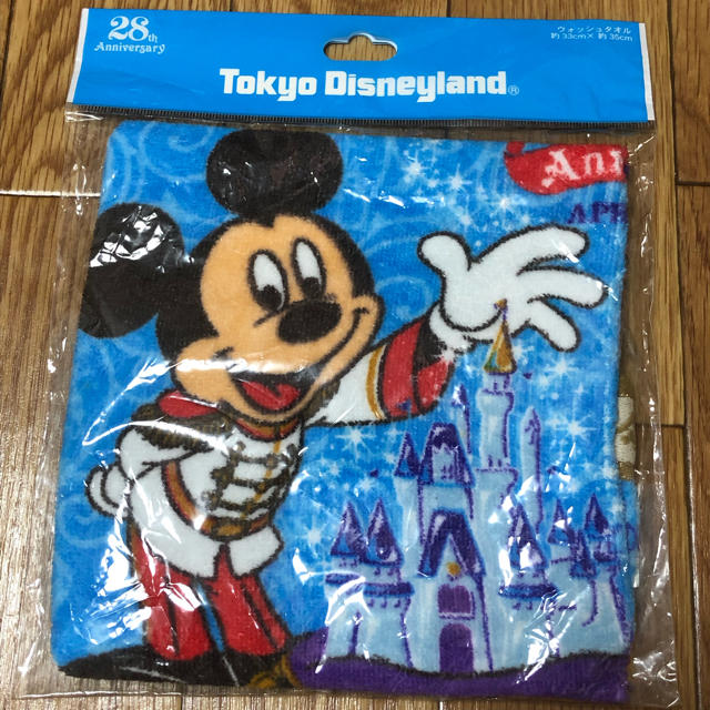 Disney Tdl 28周年 開園記念 ウォッシュタオル シンデレラ城の通販 By ももるん Shop ディズニーならラクマ