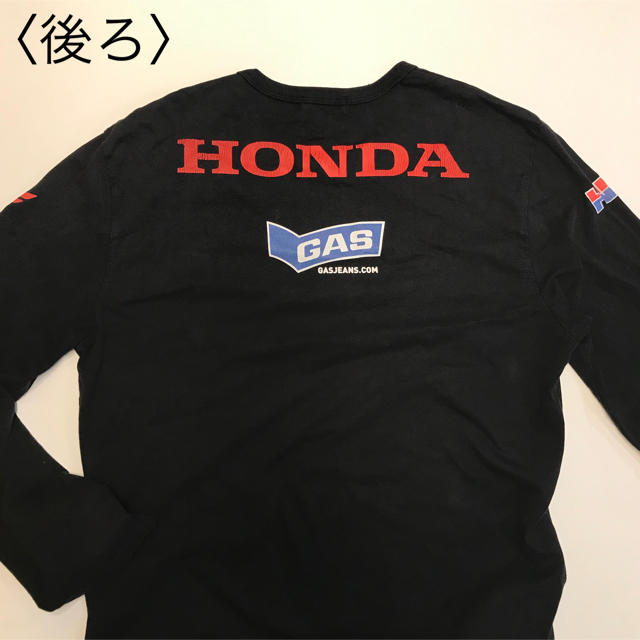 GAS(ガス)のGAS ガス ロンT 長袖 黒 HONDA コラボ 限定 カットソー 黒 メンズのトップス(Tシャツ/カットソー(七分/長袖))の商品写真