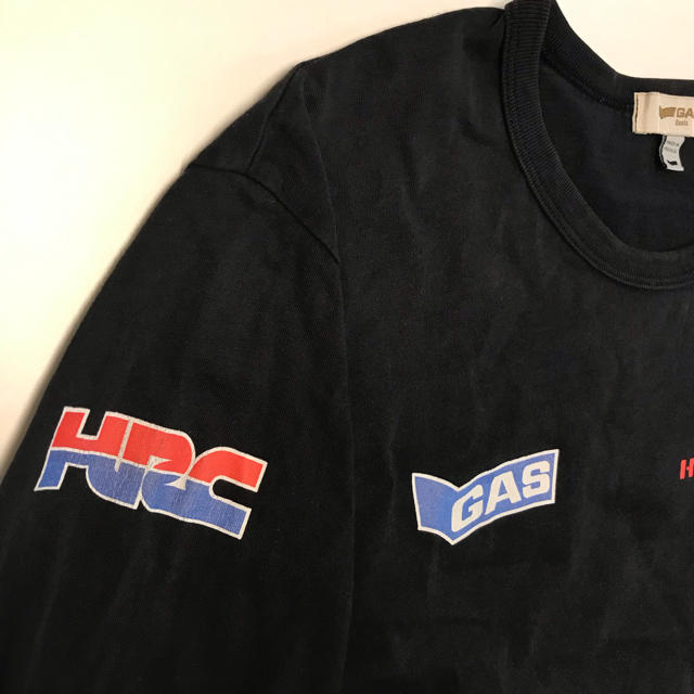 GAS(ガス)のGAS ガス ロンT 長袖 黒 HONDA コラボ 限定 カットソー 黒 メンズのトップス(Tシャツ/カットソー(七分/長袖))の商品写真