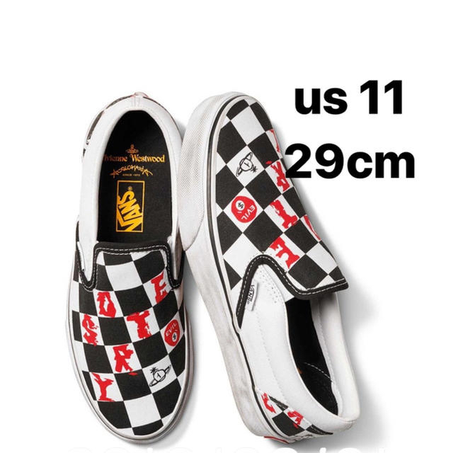 vivienne westwood vans slip on 29cm