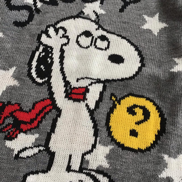 SNOOPY(スヌーピー)の【150】スヌーピー ニット グレー 星 キッズ/ベビー/マタニティのキッズ服女の子用(90cm~)(ニット)の商品写真