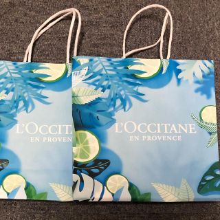 ロクシタン(L'OCCITANE)のロクシタン　ショッパー大　2枚セット(ショップ袋)