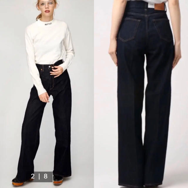 moussy(マウジー)の【月曜限定お値下げ中】MOUSSY GBL MV WIDE STRAIGHT  レディースのパンツ(デニム/ジーンズ)の商品写真