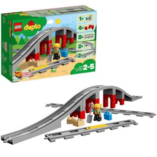 レゴ(Lego)の特別値下 新品 レゴ(LEGO) デュプロ  鉄道橋とレールセット 10872(知育玩具)