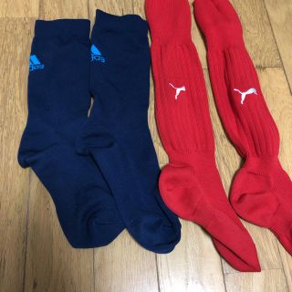 プーマ(PUMA)のプーマ  アディダス サッカーソックス 2足セット１９から21(靴下/タイツ)