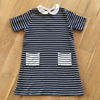 プチバトー(PETIT BATEAU)のボーダーワンピース プチバトー 10ans(ワンピース)