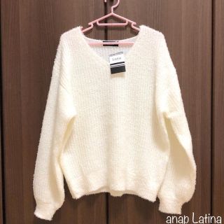 アナップ(ANAP)の本日限定‼️ANAP Latina 新品 ボリュームスリーブフェザーヤーンニット(ニット/セーター)