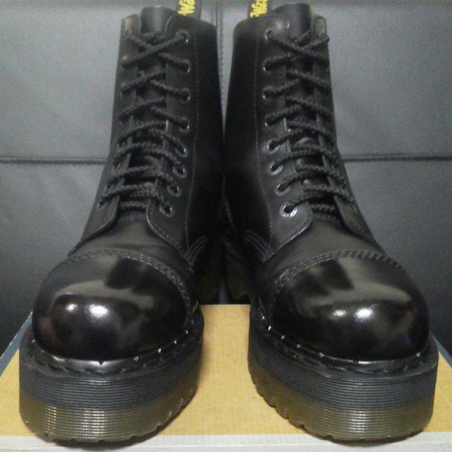 Dr.Martens(ドクターマーチン)の【激レア】Dr.Martens クレイジーボム UK8 黒 厚底 JADON メンズの靴/シューズ(ブーツ)の商品写真