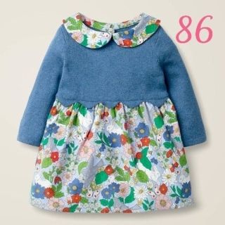 ボーデン(Boden)の新作完売品 Baby Boden スカラップニットワンピース 86(ワンピース)