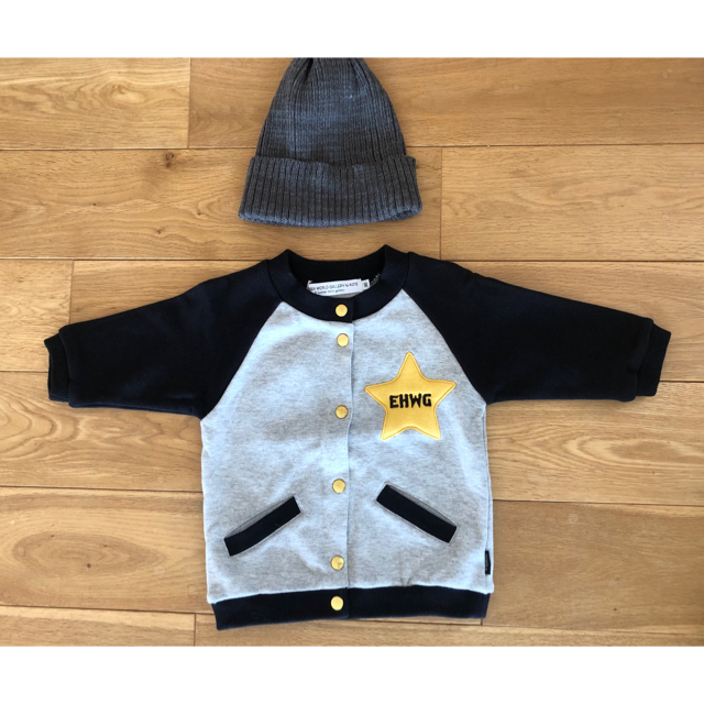 E hyphen world gallery(イーハイフンワールドギャラリー)のehyphen world gallery kidsアウターとニット帽 キッズ/ベビー/マタニティのキッズ服男の子用(90cm~)(ジャケット/上着)の商品写真