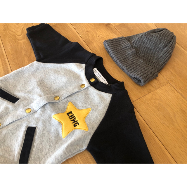 E hyphen world gallery(イーハイフンワールドギャラリー)のehyphen world gallery kidsアウターとニット帽 キッズ/ベビー/マタニティのキッズ服男の子用(90cm~)(ジャケット/上着)の商品写真