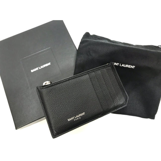 Saint Laurent(サンローラン)のサンローラン 5フラグメントカードケース ジップコインケース メンズのファッション小物(コインケース/小銭入れ)の商品写真