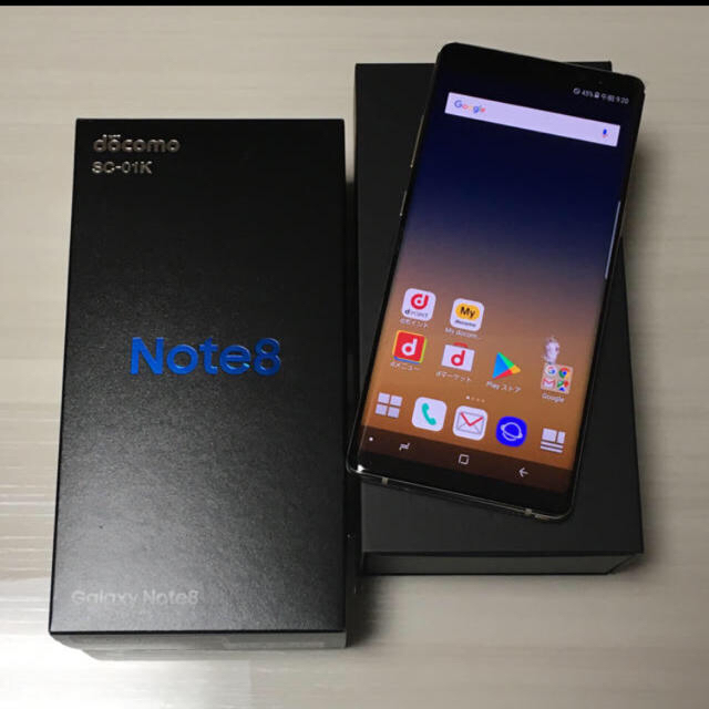 新品未使用☆simフリー☆SC-01K GALAXY NOTE8黒 本日のみ-