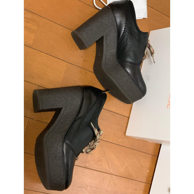 SEE BY CHLOE - 美品☆シーバイクロエ☆かわいい革紐靴37.5☆ブラック