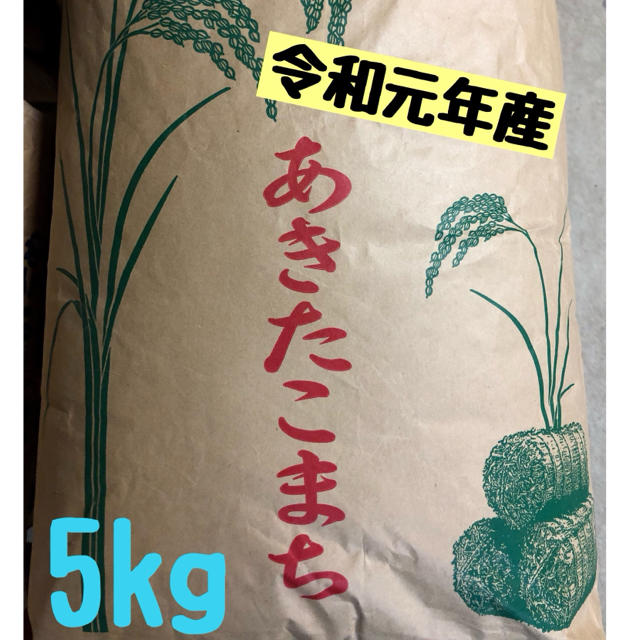 秋田県産 新米あきたこまち精米5kgの通販 by 秋田の美味しいお米屋｜ラクマ