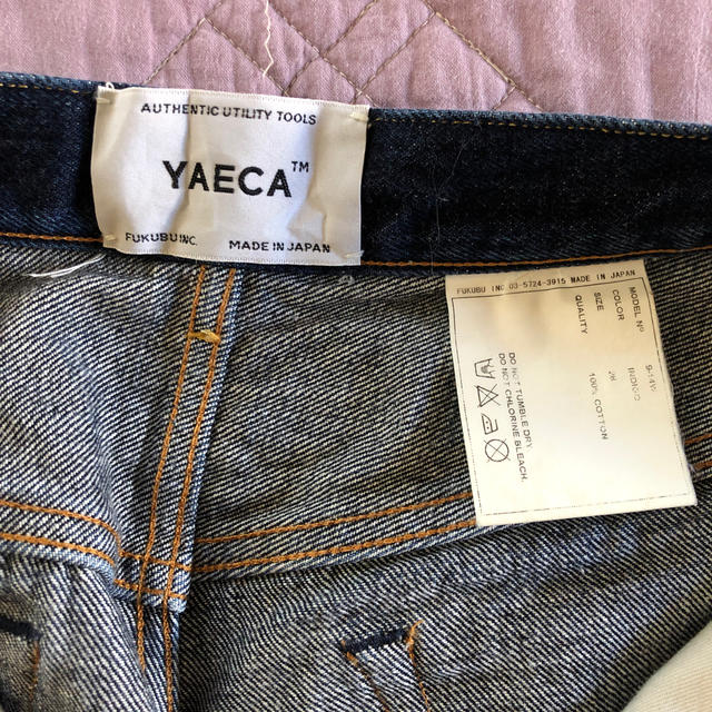 YAECA(ヤエカ)のYAECAテーパードデニム レディースのパンツ(デニム/ジーンズ)の商品写真