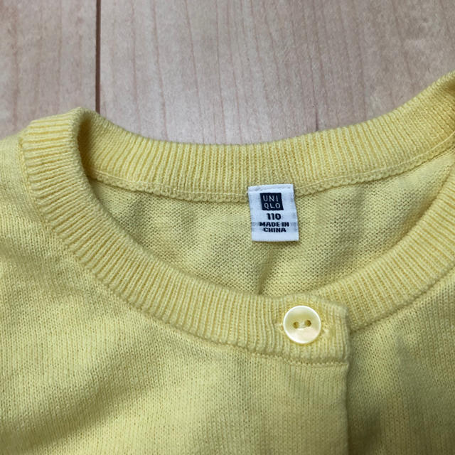 UNIQLO(ユニクロ)のUNIQLO カーディガン キッズ/ベビー/マタニティのキッズ服女の子用(90cm~)(カーディガン)の商品写真