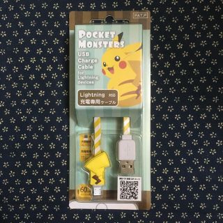 ポケモン(ポケモン)のポケモン ピカチュウ 充電専用ケーブル(バッテリー/充電器)