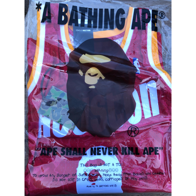 A BATHING APE(アベイシングエイプ)のbape mitchell ness houston 2XLサイズ メンズのトップス(Tシャツ/カットソー(半袖/袖なし))の商品写真