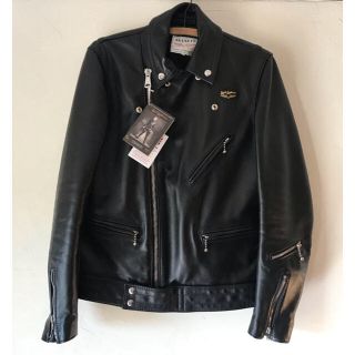 ルイスレザー(Lewis Leathers)のルイスレザー サイクロン size38 ブラックニット タイトフィット 試着のみ(レザージャケット)