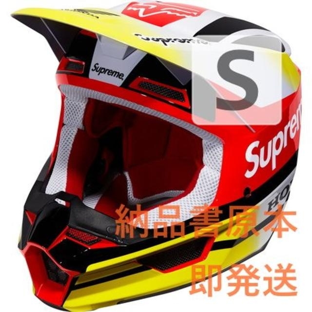 Supreme(シュプリーム)のSupreme/Honda Fox Racing V1 Helmet Red S 自動車/バイクのバイク(ヘルメット/シールド)の商品写真