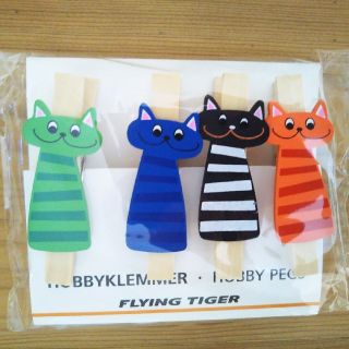 フライングタイガーコペンハーゲン(Flying Tiger Copenhagen)の【新品】フライングタイガー 猫のピンチ(収納/キッチン雑貨)