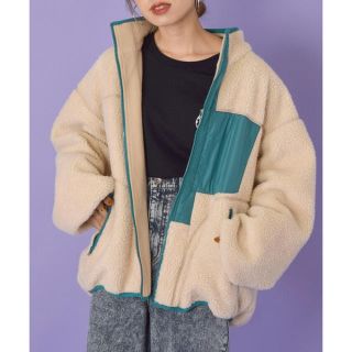 ダブルクローゼット(w closet)のフリース×ボアリバーシブルブルゾン(ブルゾン)