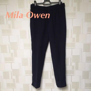 ミラオーウェン(Mila Owen)のネイビー クロップドパンツ(クロップドパンツ)