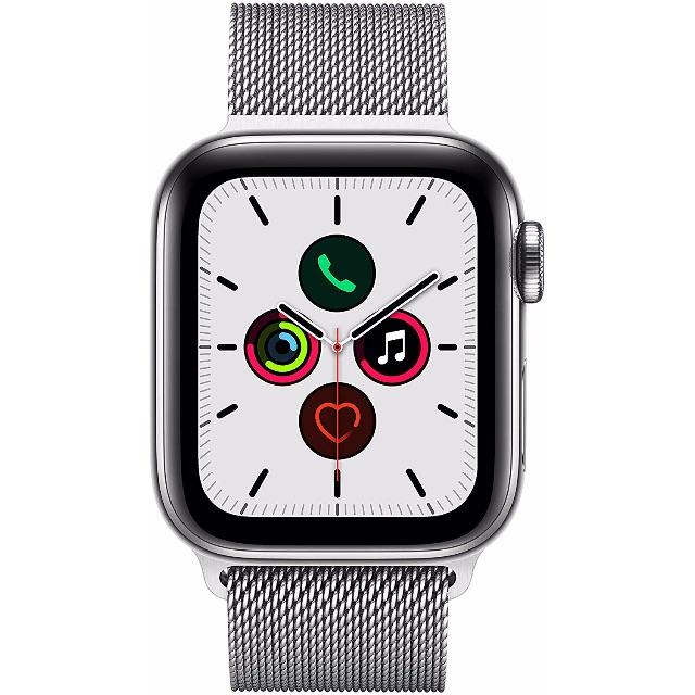 Apple Watch(アップルウォッチ)の【44mm・ステンレスケース】GPS+Cellularモデル｟Series５｠ スマホ/家電/カメラのスマホアクセサリー(その他)の商品写真