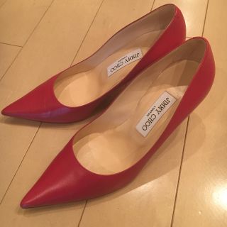 ジミーチュウ(JIMMY CHOO)の【美品】JIMMY CHOO レザーパンプス(ハイヒール/パンプス)