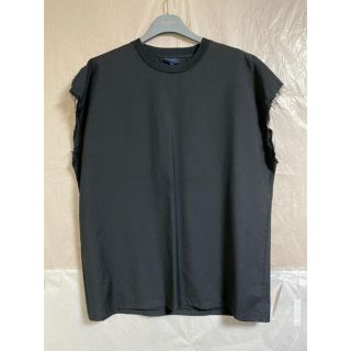 ランバン(LANVIN)のLANVIN サマーウール　フレンチスリーブトップ(Tシャツ/カットソー(半袖/袖なし))