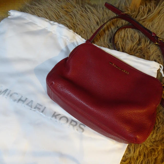 MICHAEL KORS♡マイケルコース♡ショルダーバッグ♡レッド♡レア♡美品