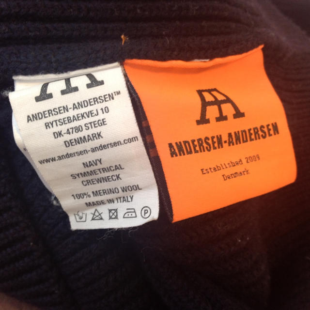 アンデルセンアンデルセン ニット ネイビー色 sizeM メンズのトップス(ニット/セーター)の商品写真