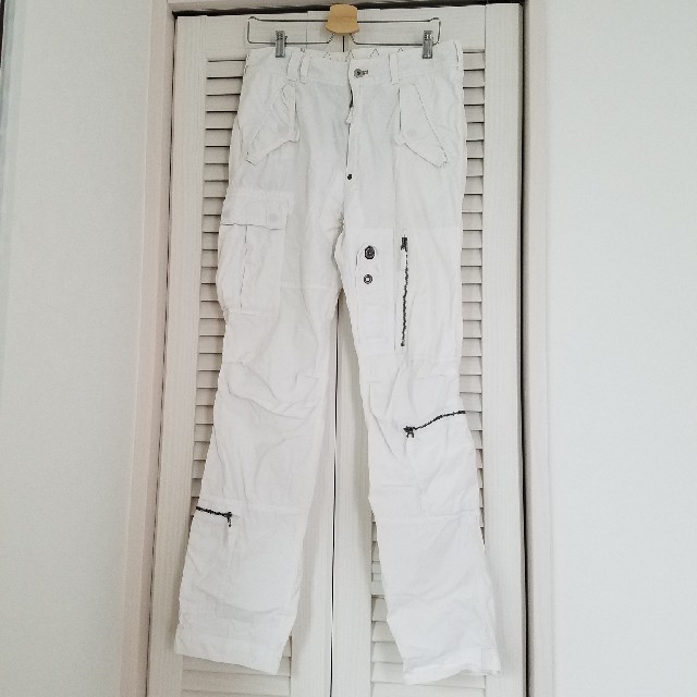 Ralph Lauren(ラルフローレン)のラルフローレン　パラシュートパンツ　カーゴパンツ　白 メンズのパンツ(ワークパンツ/カーゴパンツ)の商品写真