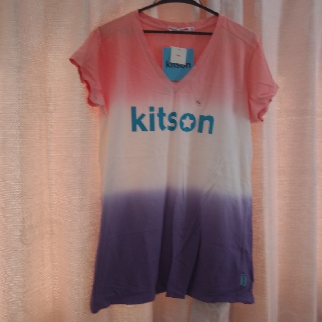 KITSON - kitson　ＶネックＴ(半袖)pink　UNIQLO