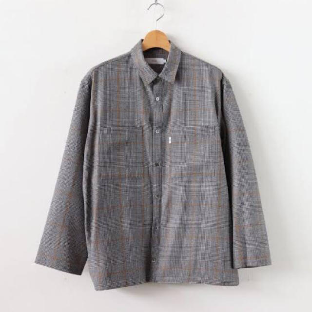 【graphpaper】Glencheck Wool L/S Box Shirt