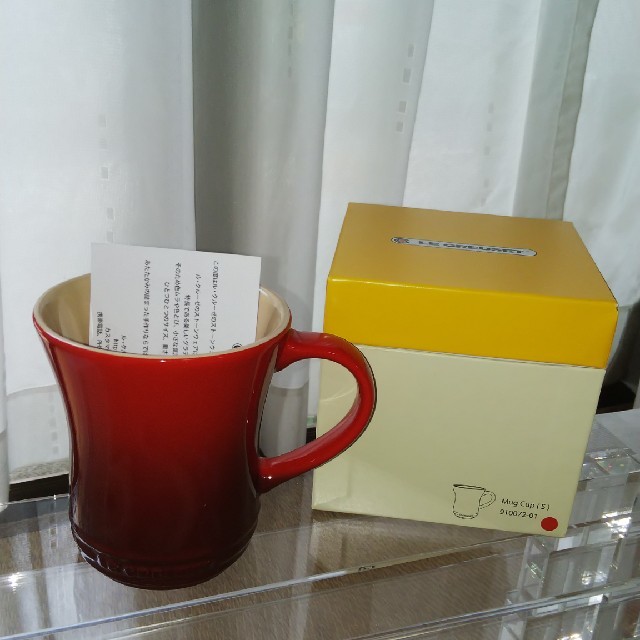 LE CREUSET(ルクルーゼ)のル・クルーゼ マグカップ レッド インテリア/住まい/日用品のキッチン/食器(グラス/カップ)の商品写真