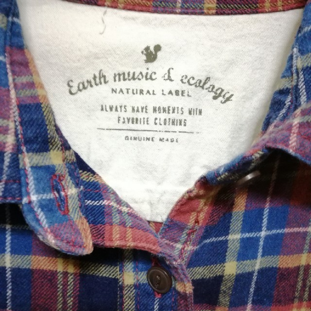 earth music & ecology(アースミュージックアンドエコロジー)のearth music & ecology　チェックシャツ レディースのトップス(シャツ/ブラウス(長袖/七分))の商品写真