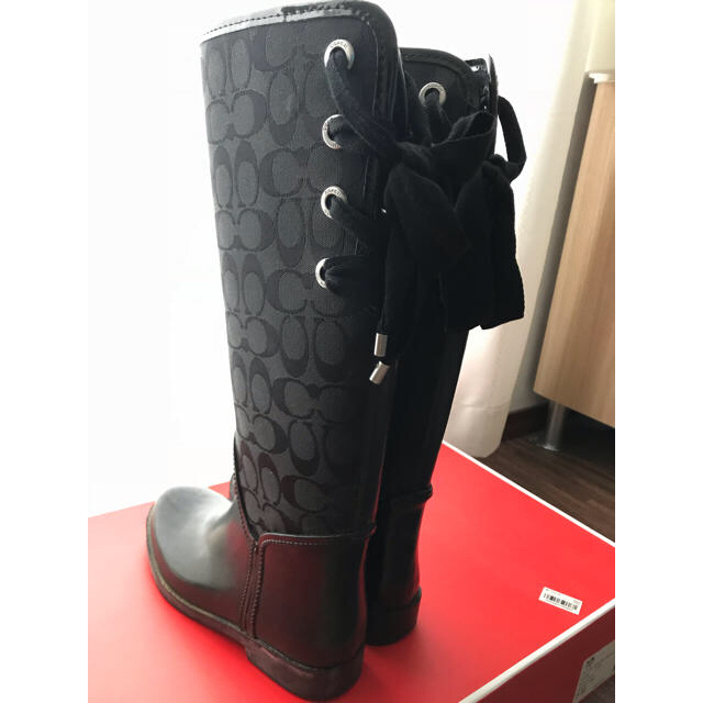 新品◇Coach コーチ Rain Bootie レイン ブーティー 23cm