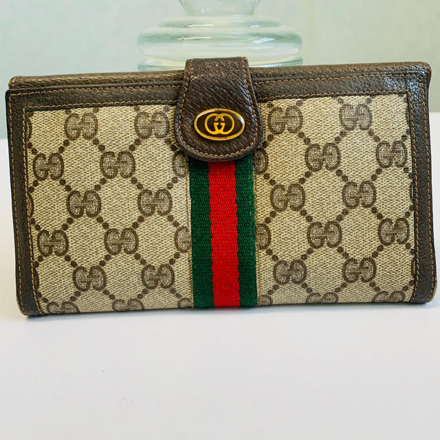 オールドグッチ GUCCI 長財布 シェリーライン オールドグッチ GUCCI 長財布 シェリーライン