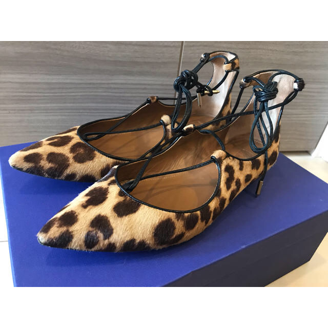 DEUXIEME CLASSE(ドゥーズィエムクラス)のakityatho様専用  AQUAZZURA レースアップフラット シューズ レディースの靴/シューズ(バレエシューズ)の商品写真