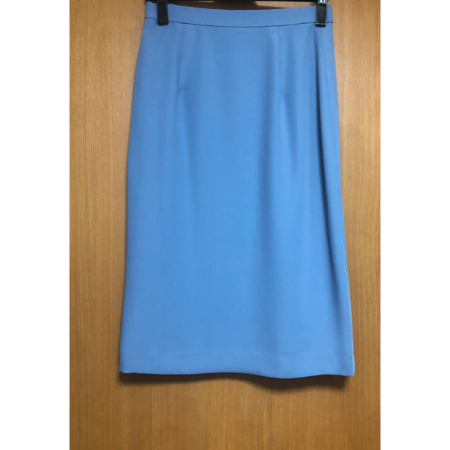22 OCTOBRE(ヴァンドゥーオクトーブル)の22オクトーブル  ラップデザインスカート ブルー 36 レディースのスカート(ひざ丈スカート)の商品写真